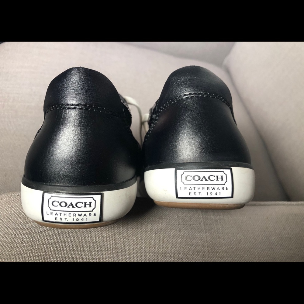 NWOT Coach Sequin Black Sneakers 6.5 B - Picture 8 of 8